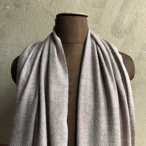 Scarf Soft Herringbone Wool Nougat