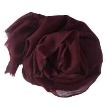 Load image into Gallery viewer, Scarf Sheer Wool Wine Red