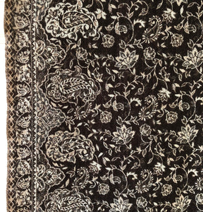 Scarf Paisley Brown Wool Jacquard 70x200 cm