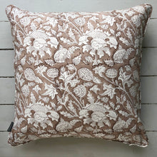 Load image into Gallery viewer, Cushion Cover Block Print - Cardo Nougat Beige
