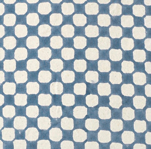 Cushion Cover Dots Blue Organic Cotton