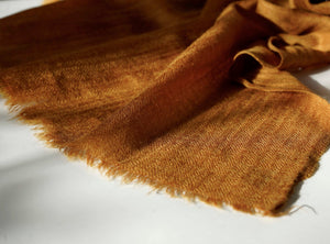 Scarf Sheer Wool Dark Saffron