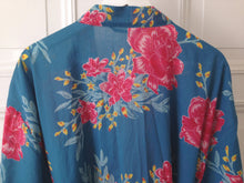 Load image into Gallery viewer, Kimono Floradora Peony Blue