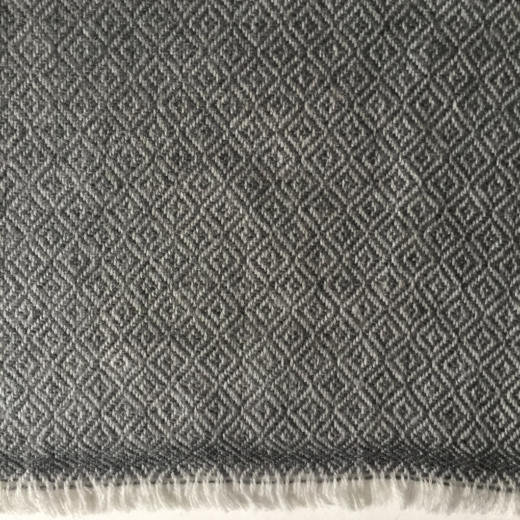 Scarf Diamond Wool Grey